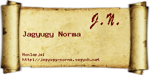 Jagyugy Norma névjegykártya